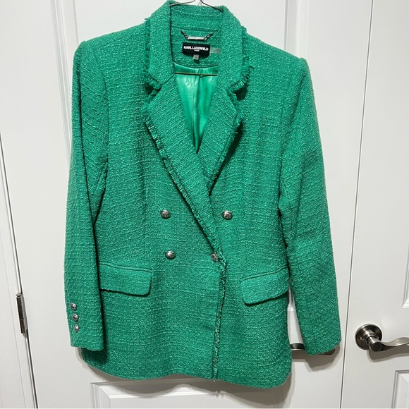 Karl Lagerfeld Jackets & Blazers - Karl Lagerfeld Vibrant Green Textured Blazer